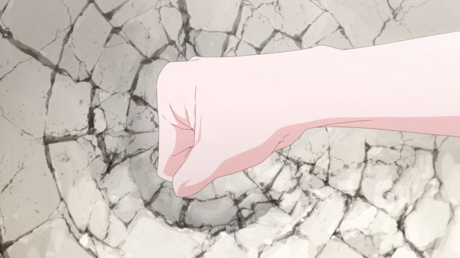 샌드백이 없어서 벽을 치는 폭력 영애_2.png