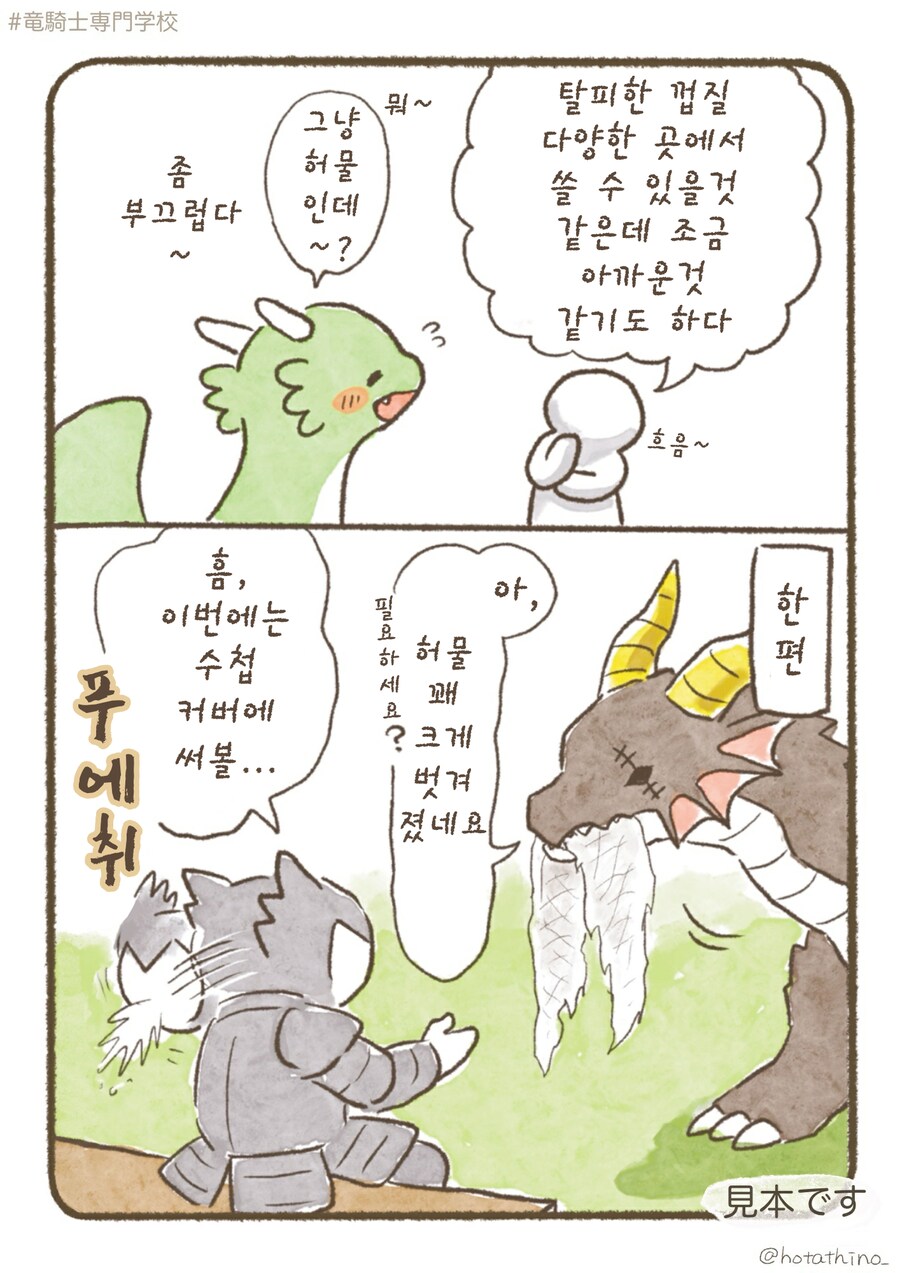 번역)용기사 전문학교, 용한테 자주 있는 일.manhwa_4.png
