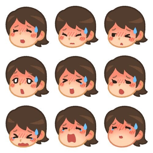 감기걸린 무료 일러스트 표정_1.jpg