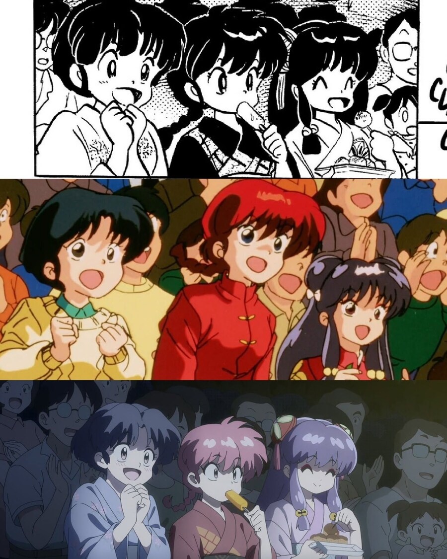 란마 원작 만화와 구애니, 신애니의 같은 장면으로 알아보는 시대별 작화의 차이_1.jpg