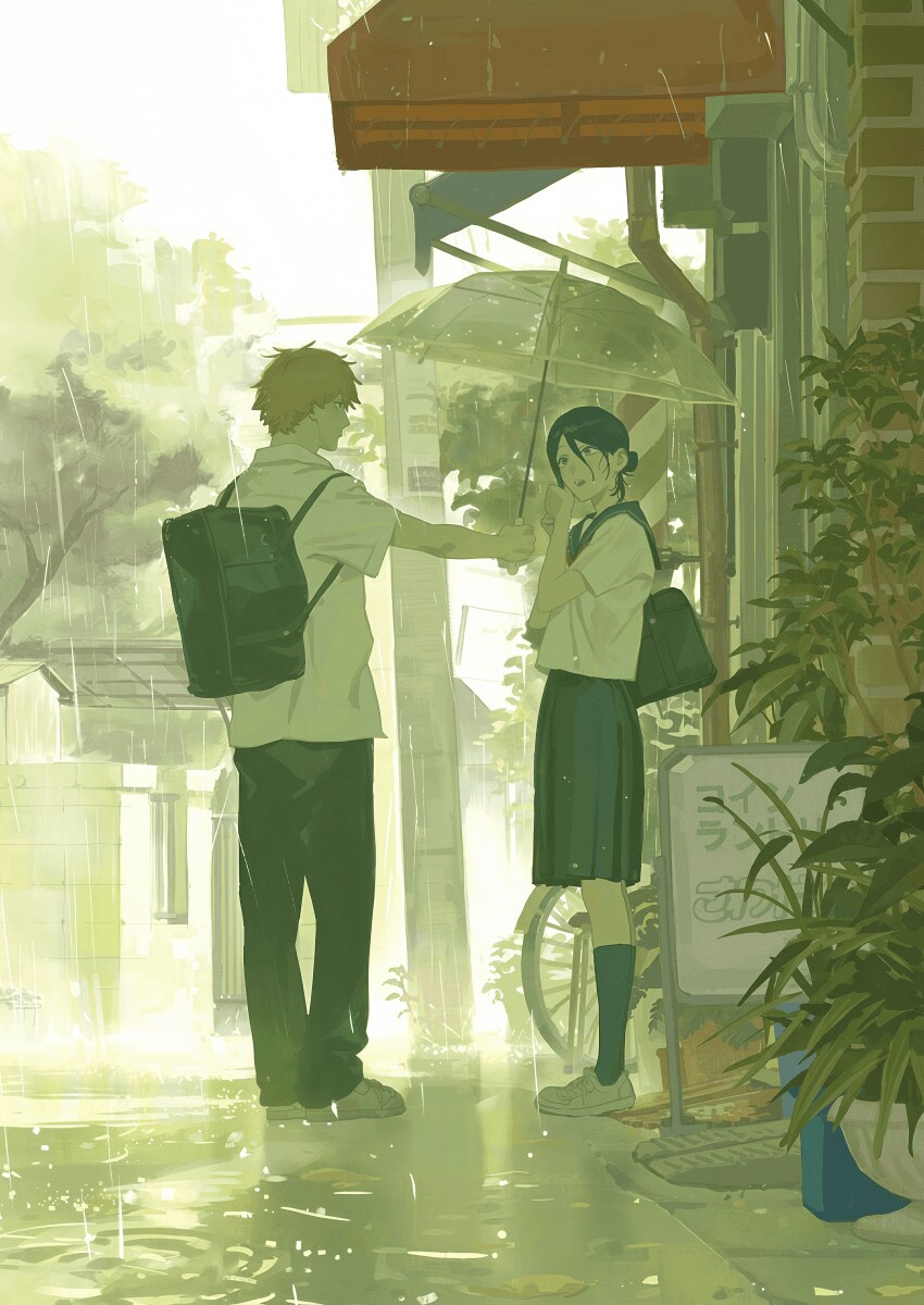 [체인소맨] 우산 쓰는 덴지와 레제_1.png