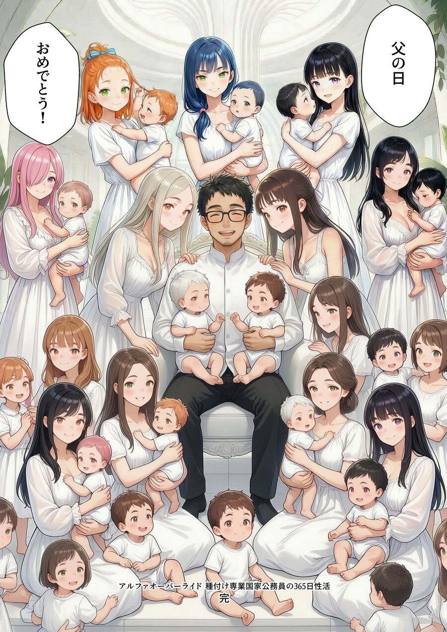 Ai망가 중 아버지의 날에 가족사진 찍는 남자_1.jpg