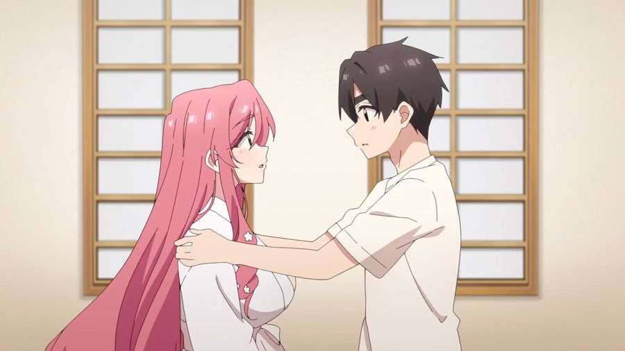 [100명의그녀]하카리의 어머님을 안아주는 렌타로_1.png