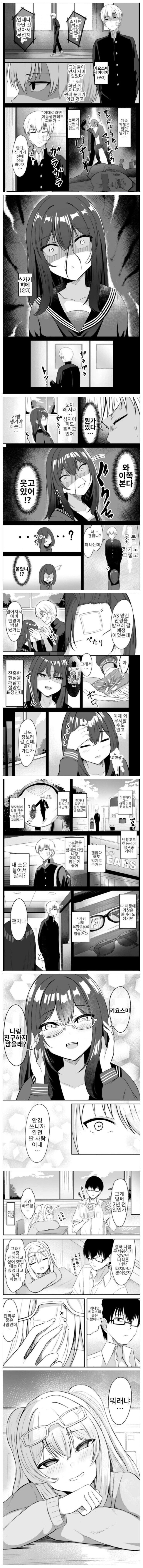 부탁받아서 찾아온 메스가키(아님)과 양아치(아님)의 첫만남.manga_1.jpg