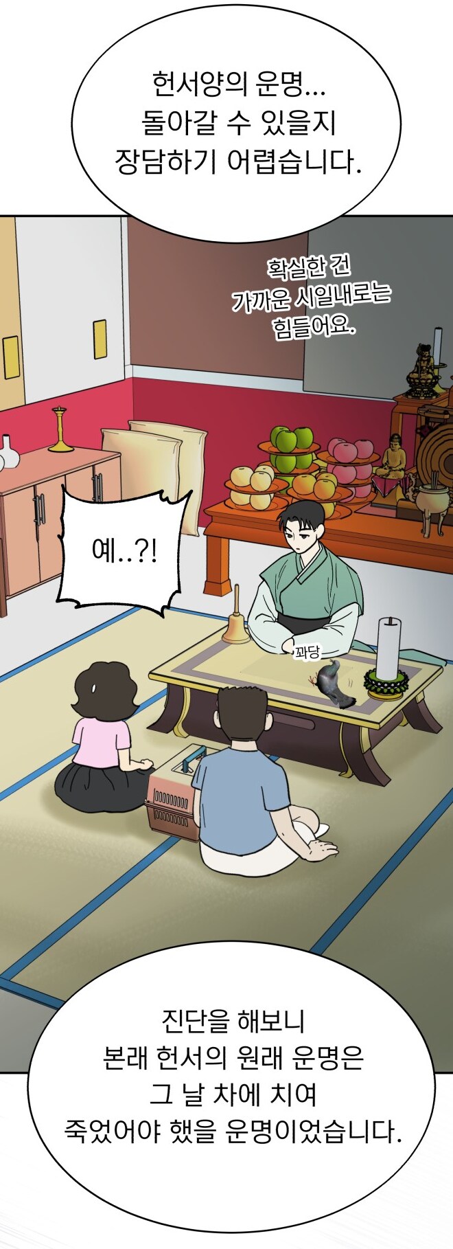 사고 났더니 비둘기에 빙의하는 만화_6.png