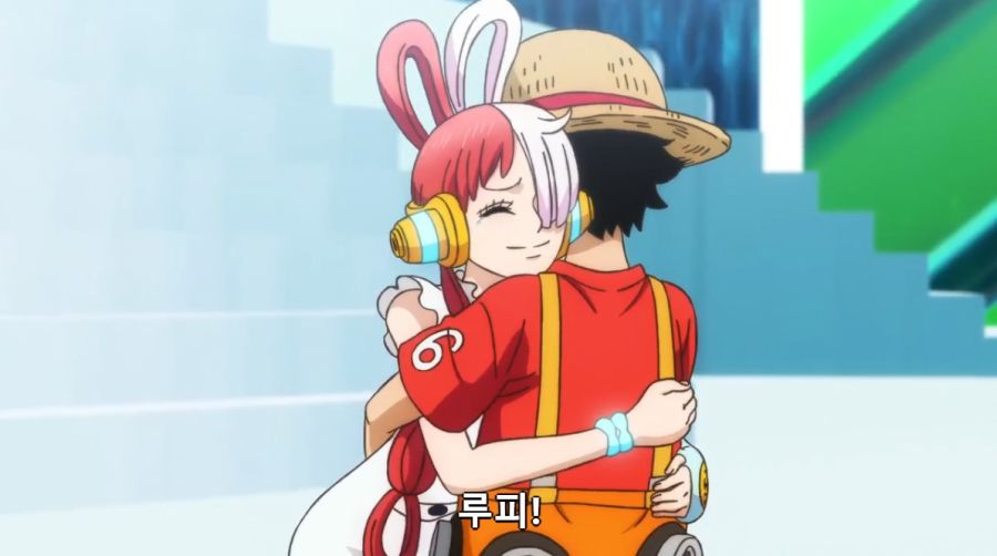 [원피스]우타와 반가운 재회를 하는 루피_1.jpg