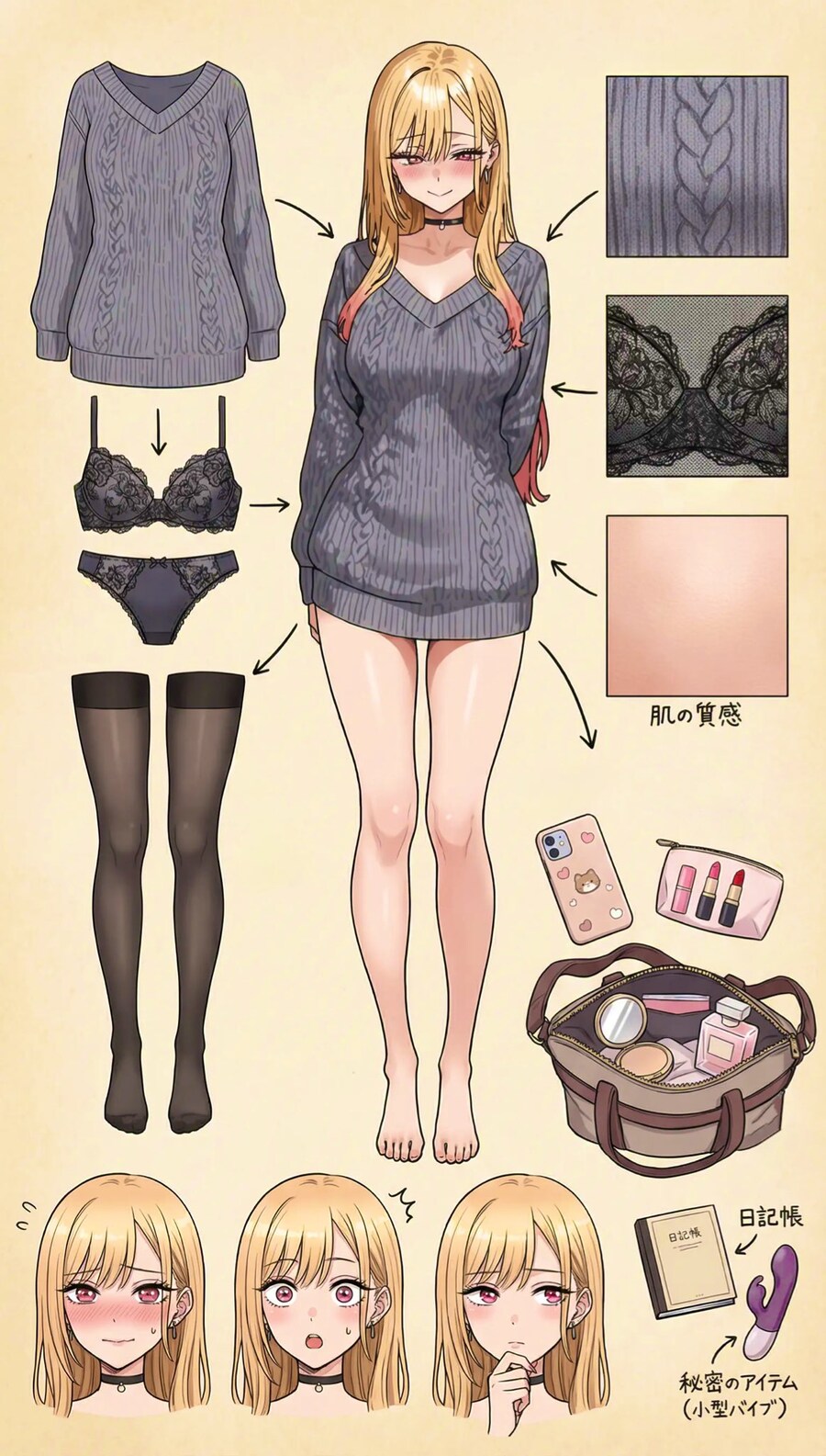 (비스크돌) 마린의 코스튬 필요한 의상들_3.jpg