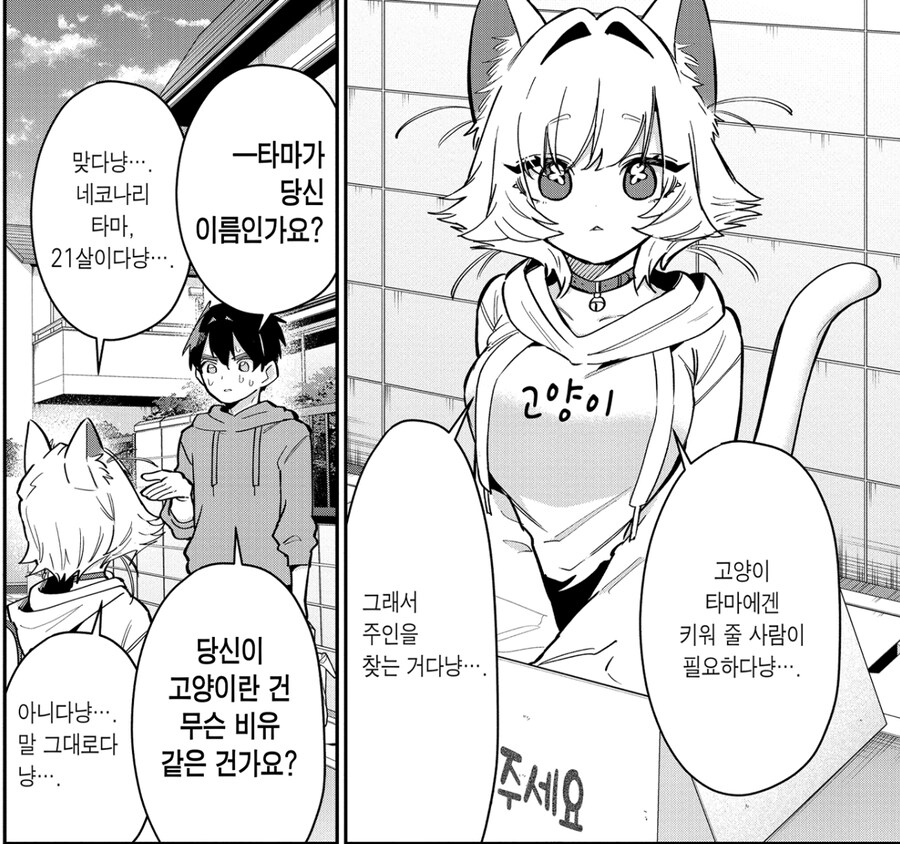 여친100명) 일하기 싫어 고양이가 되버린 여인.manga_5.jpg
