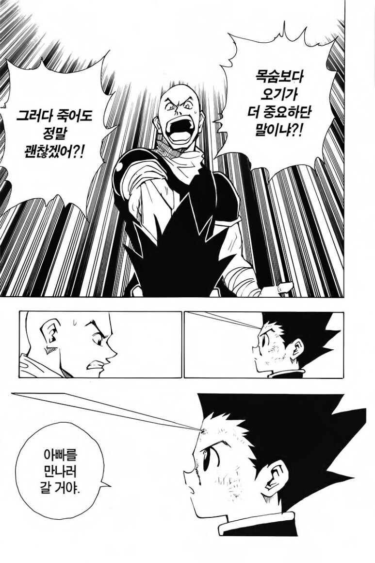 헌터X헌터) 만약 한조가 진짜 빡돌아서 곤죽이려 했다면_1.jpg