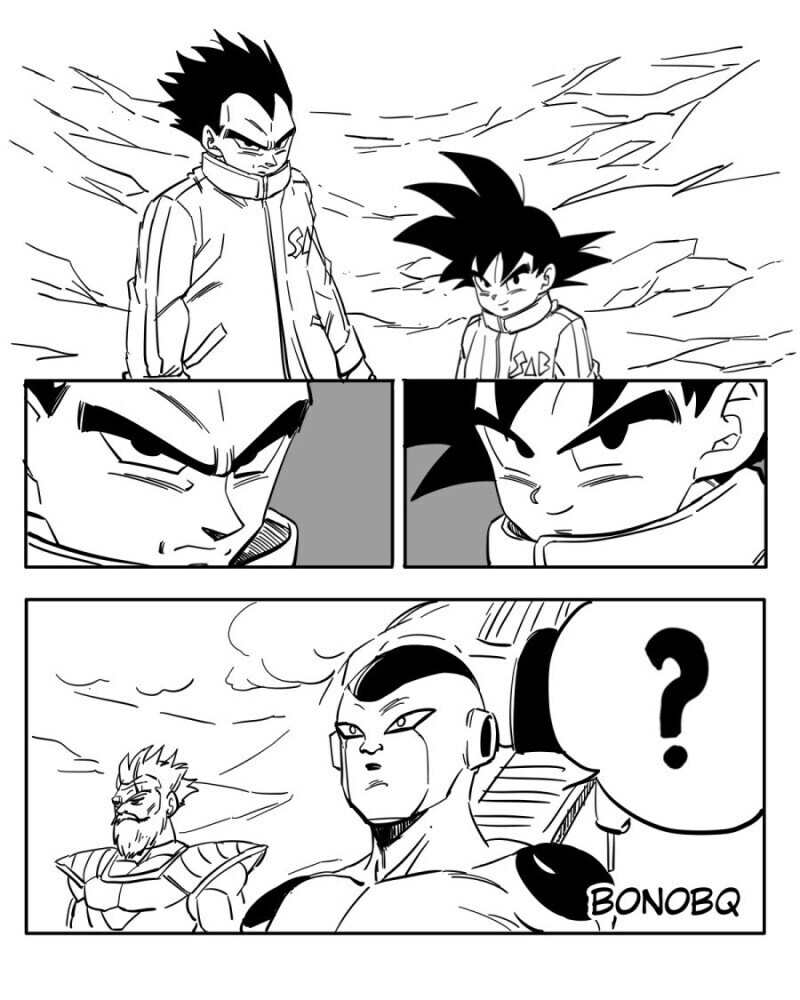 드래곤볼) 다른 세계관으로 간 프리저와 브로리 만화.manhwa_1.jpg