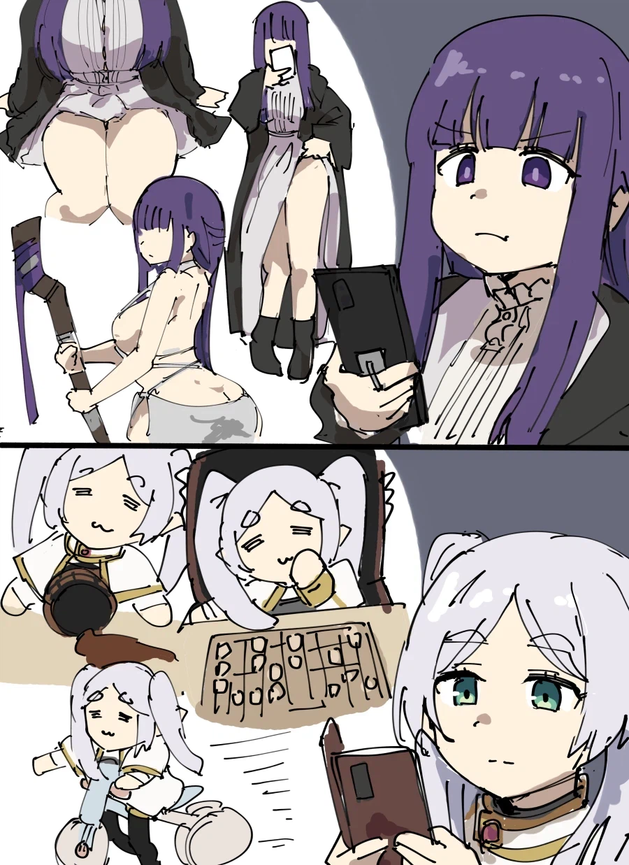 장송의프리렌) 자기 이름을 검색해본 페른과 프리렌_1.webp