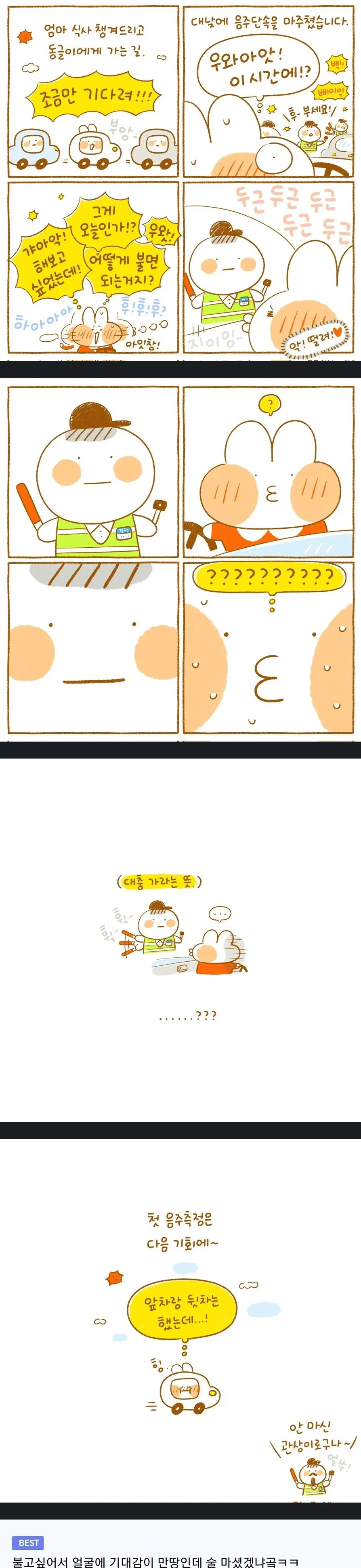 음주단속 현장 처음 걸렸을때.manhwa_1.webp