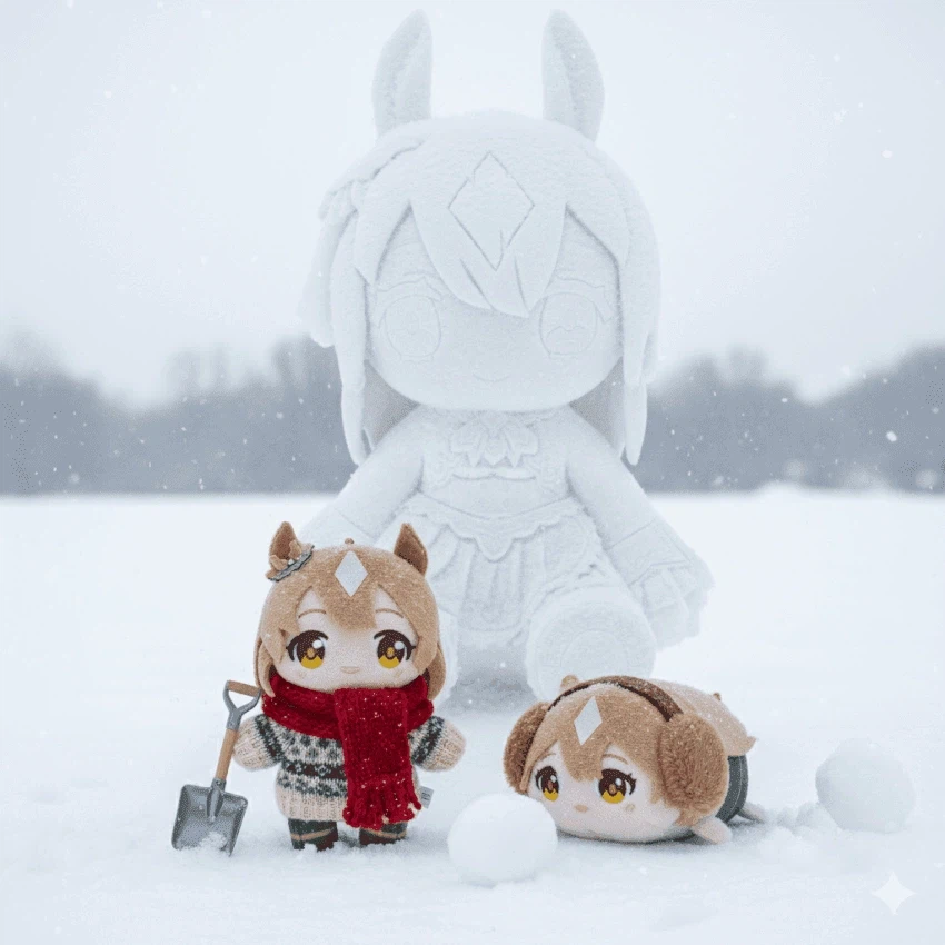 [말딸] 선샌니 다야가 눈사람을 만들었어용_1.webp