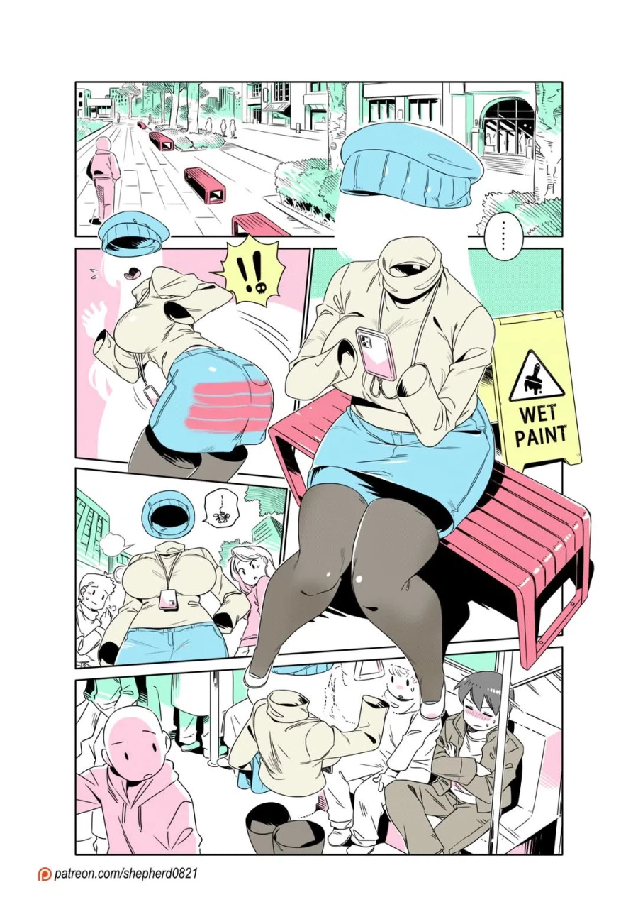 치마에 페인트가 묻어버린 만화.comic_1.webp