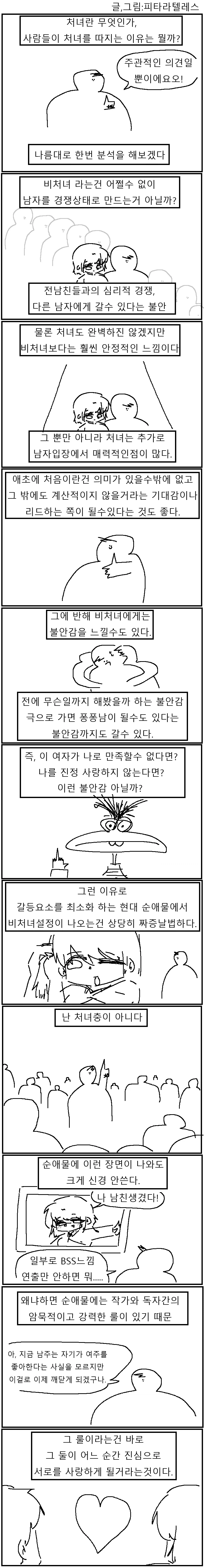 비처녀와 처녀, 순애에 관한 고찰 만화!!!.manwha_1.webp