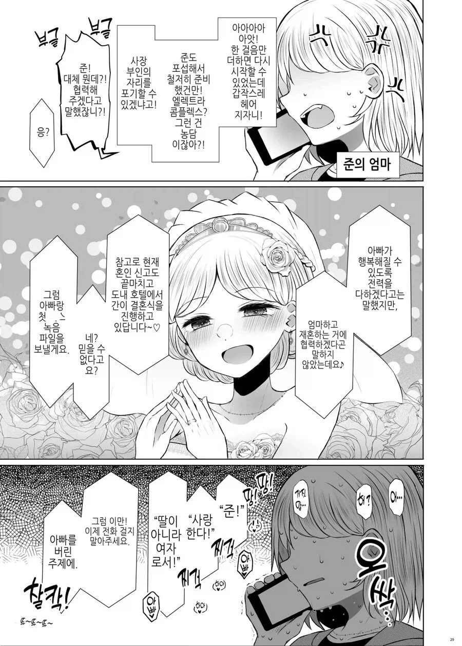 엄마를 배신하고 아빠와 결혼한 딸 만화_1.webp