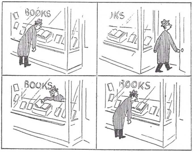 진열된 책을 공짜로 읽는 신사.Comic_1.webp