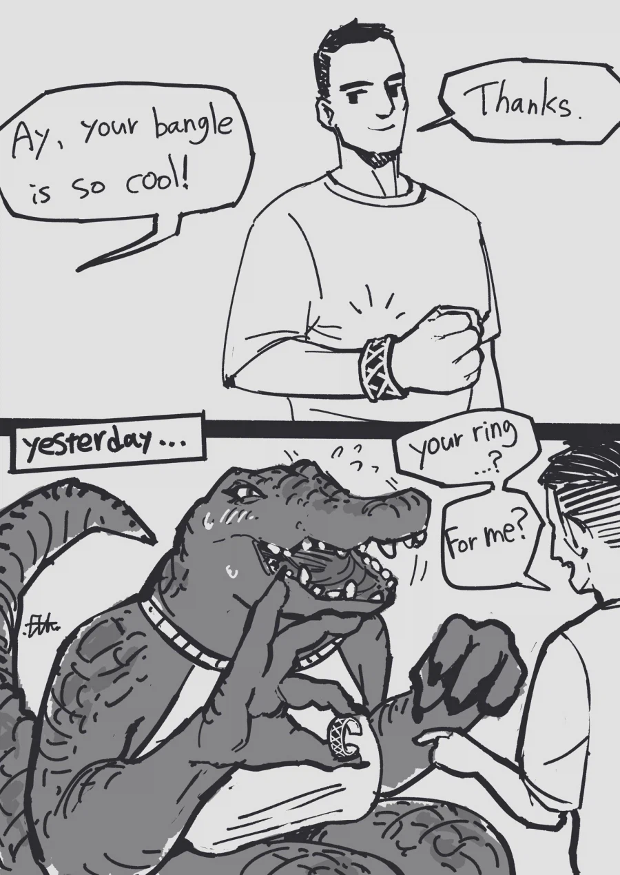 퍼리 같음) 여자친구한테 반지 받은 만화_1.webp