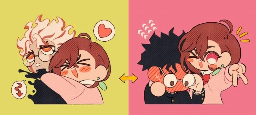 단다단) 변신전과 후 오카룽과 모모의 사이_1.webp