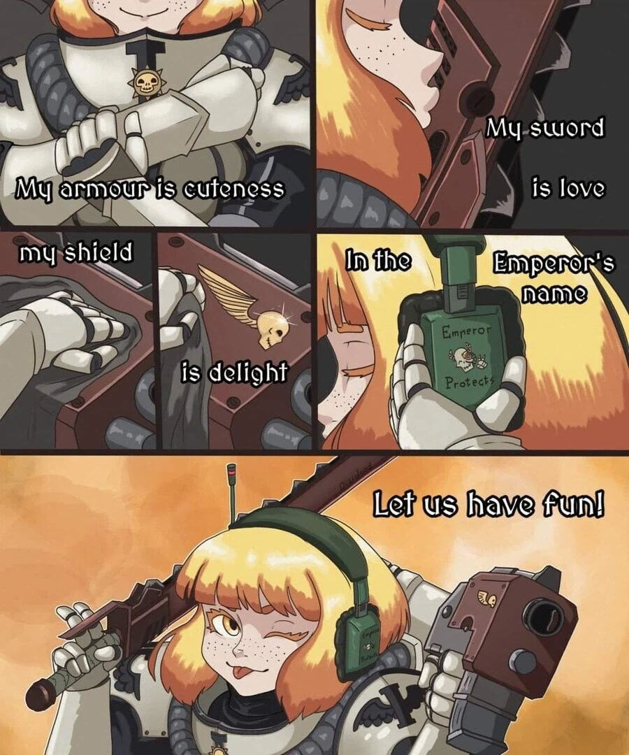 꼬마 가드맨이 카오스 마린과 맞다이 하는 워해머 만화.comic_21.webp