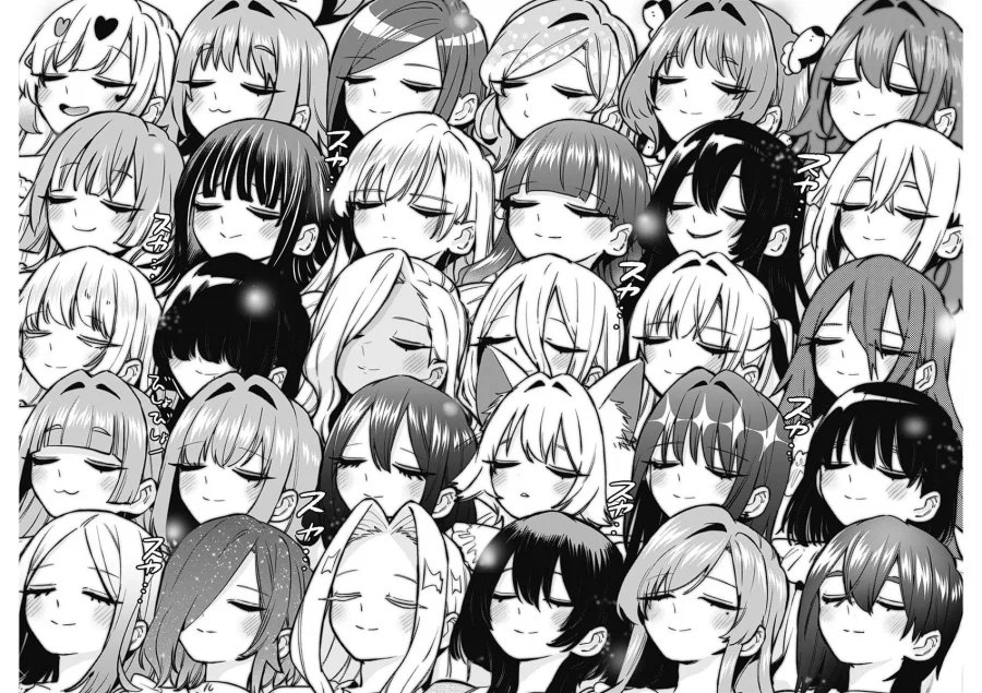 (100명여친) 여친들 단체샷 특징_3.webp