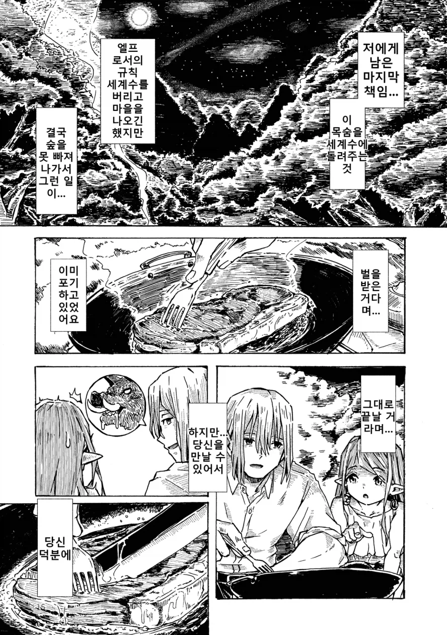 숲에서 만난 엘프와 여행하는 만화_12.webp