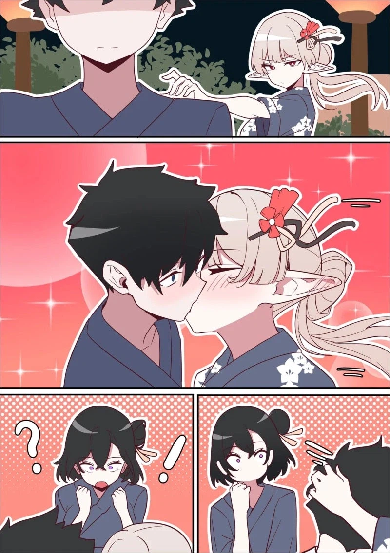 사귀고 있는 인간 남자가 바람피는 걸 목격한 엘프 만화_3.webp