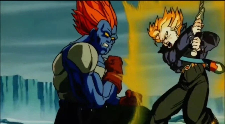 드래곤볼Z극장판) 트랭크스 VS 합체13호_1.webp