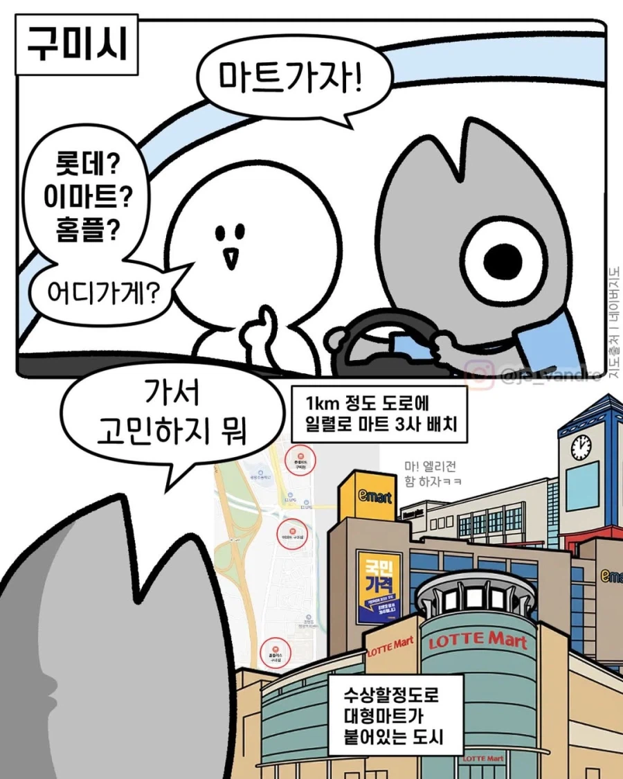 수상할 정도로 대형마트가 붙어있는 도시.manga_1.webp