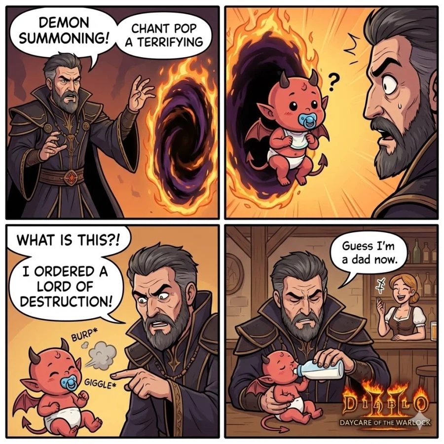 디아2) 악마술사 4컷 만화 뽑아봄_1.webp