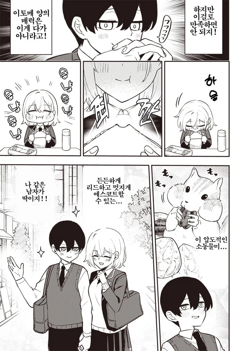 다람쥐처럼 귀여운 같은반 여자애 .manhwa_5.webp