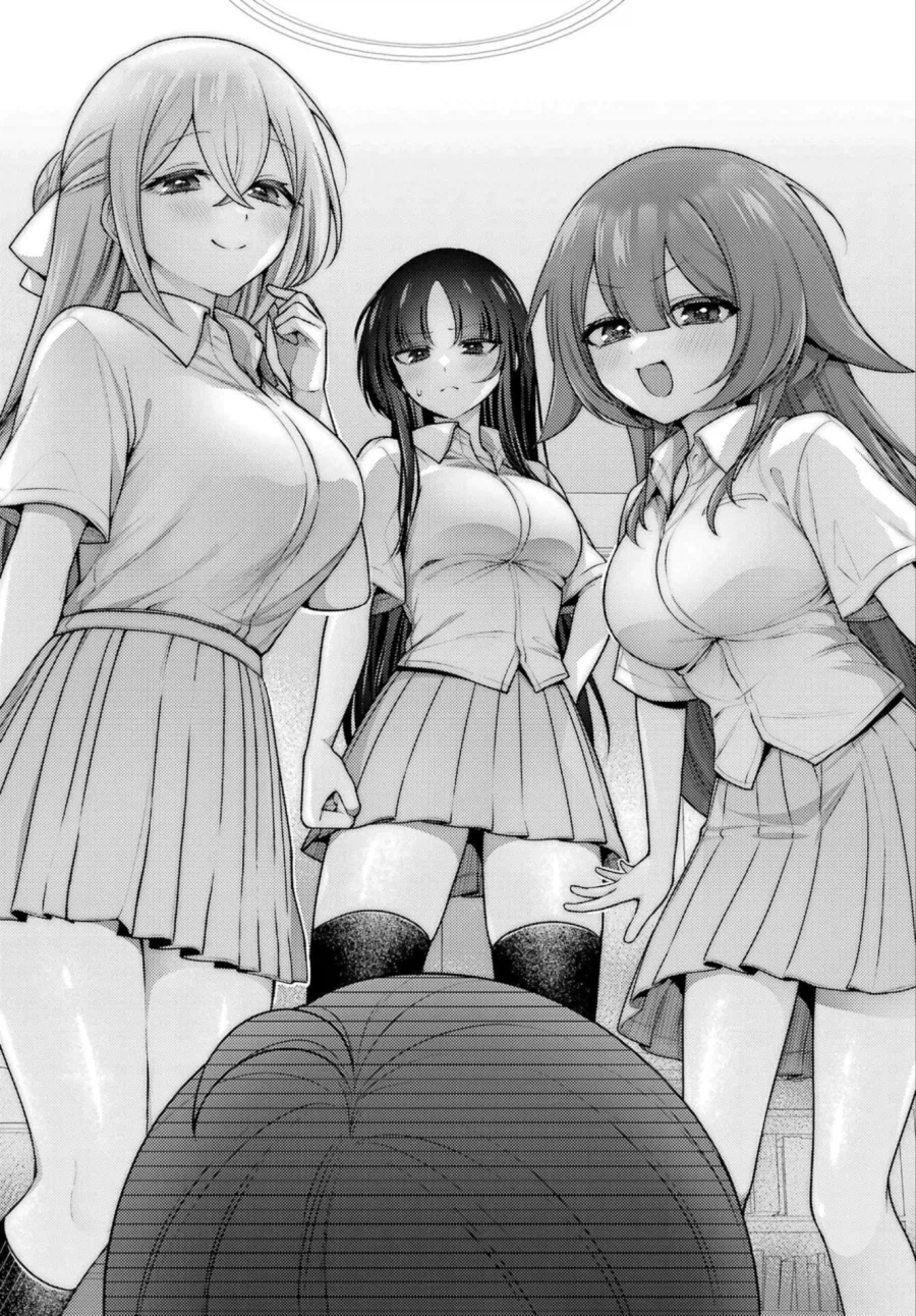 친누나와 누나친구들과 가슴의 형태에 대해 논하는 만화_14.webp