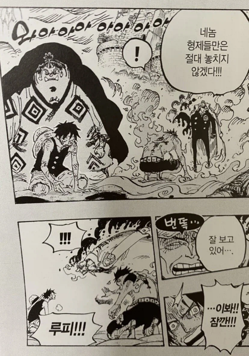 원피스)어떻게든 루피 살려보려고 WWE한 삼대장_6.webp