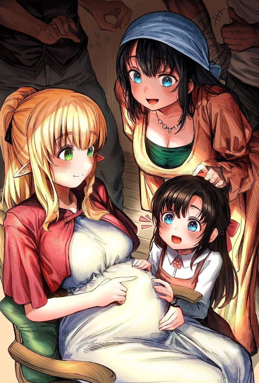 엘프수리하는 만화 앤딩 컷 채색버전!!!_4.webp