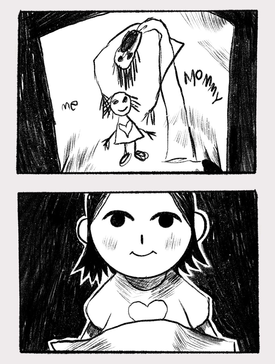 엄마가 귀신인 소녀 만화_1.jpg