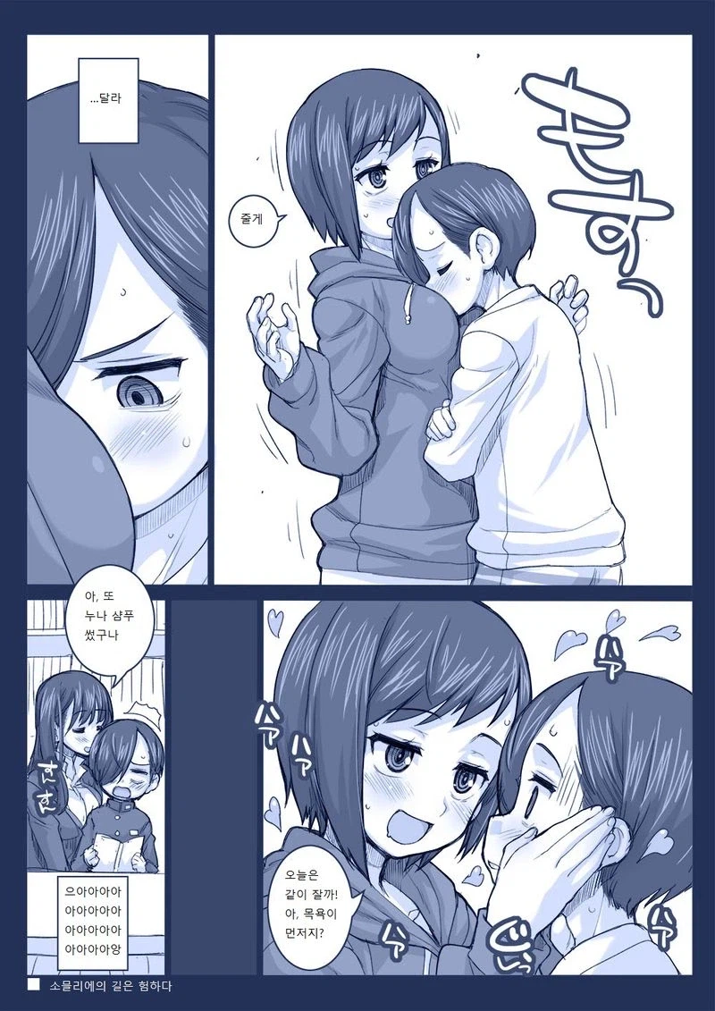 내마위) 이치카와가 누나 가슴에 코박는 만화_4.webp