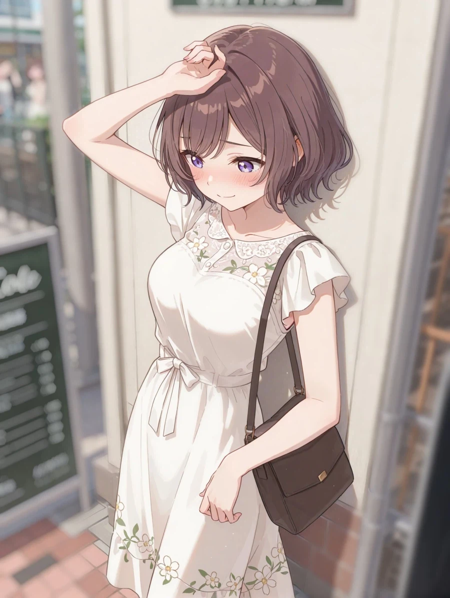 @) 학생과의 데이트를 앞두고 얼굴을 붉히는 교사._1.webp