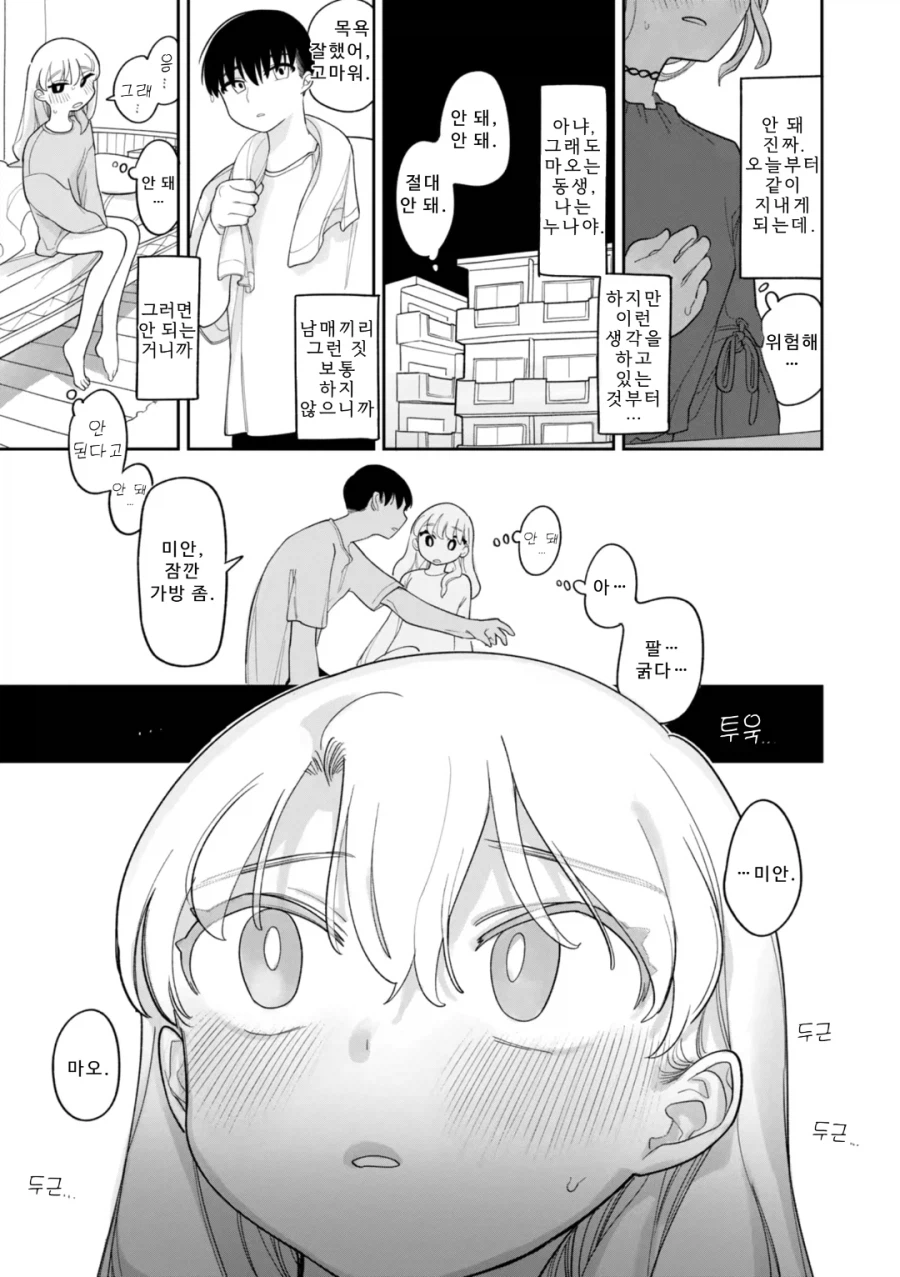 도쿄 소재의 대학에 붙어 본가를 떠나 누나와 동거하게되는 남동생 만화_4.webp