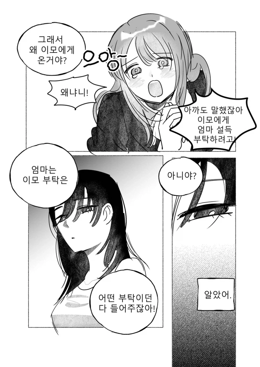 이모 부탁은 다 들어주는 엄마 만화_3.webp