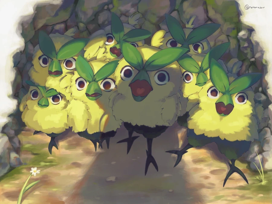 포켓몬 둥지에 찾아온 인간을 보고 놀란 초로삐_1.webp