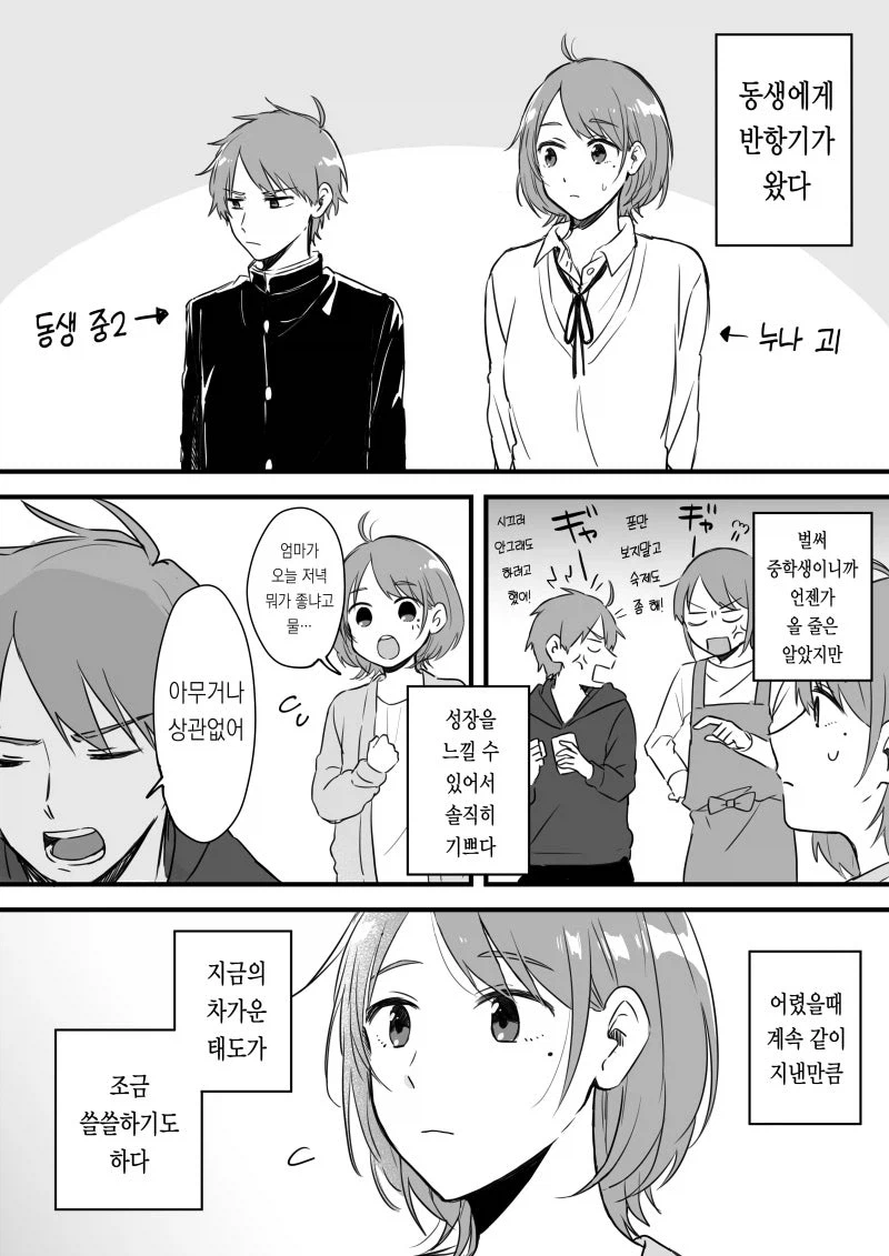중2 동생이 반항기인 만화_1.webp