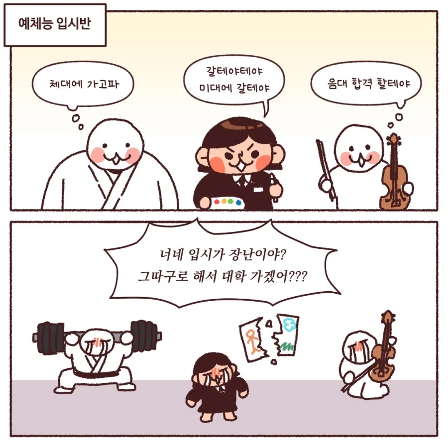 예체능 입시반과 취미반의 온도차이.manwha_1.webp