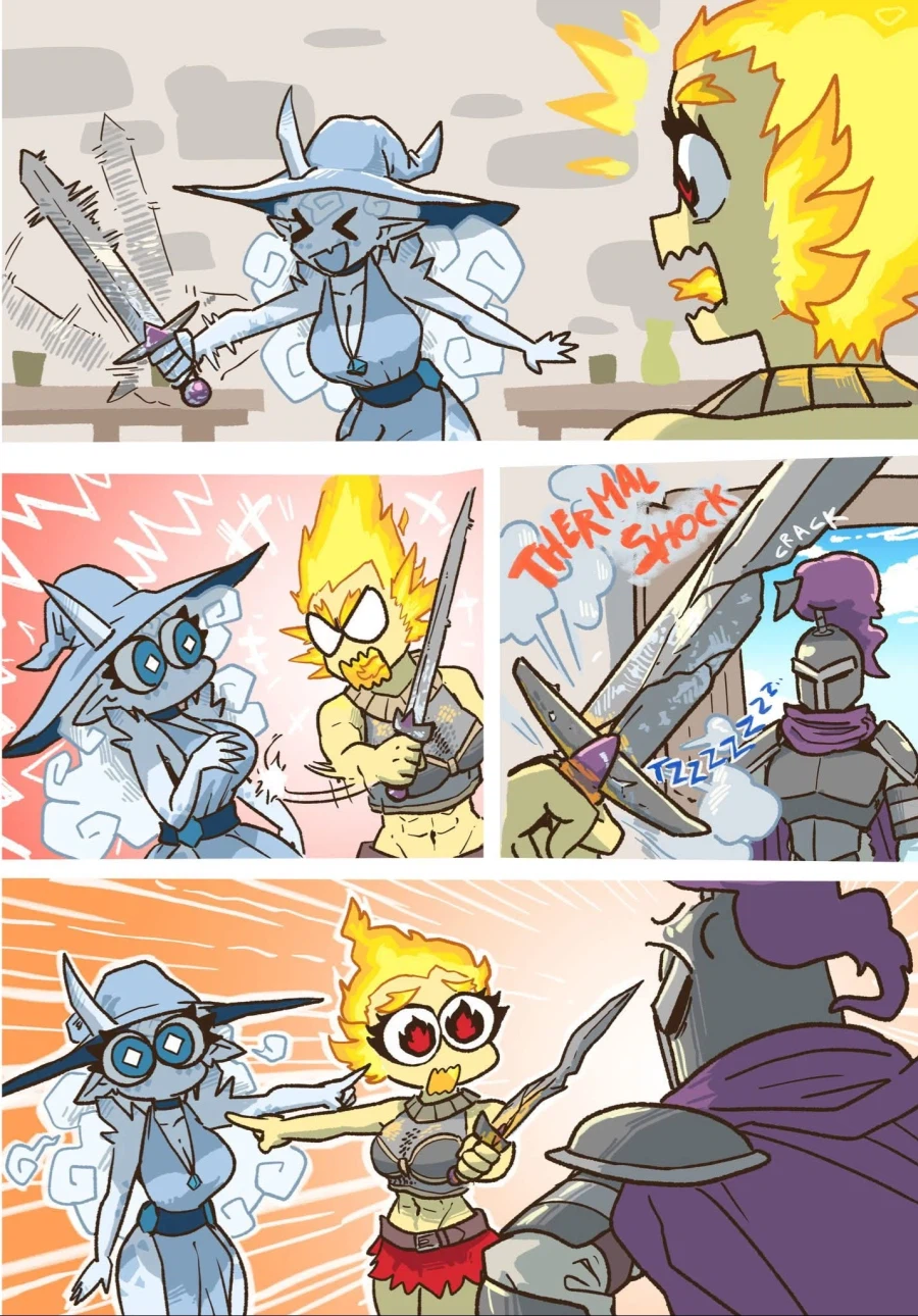 원소의 정령들과 파티를 맺은 용사 만화.comic_2.webp