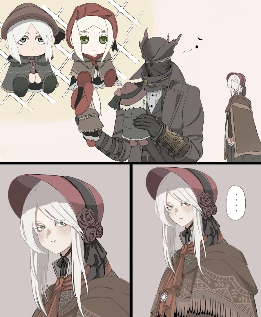 블러드본) 인형 보는 사냥꾼_1.webp