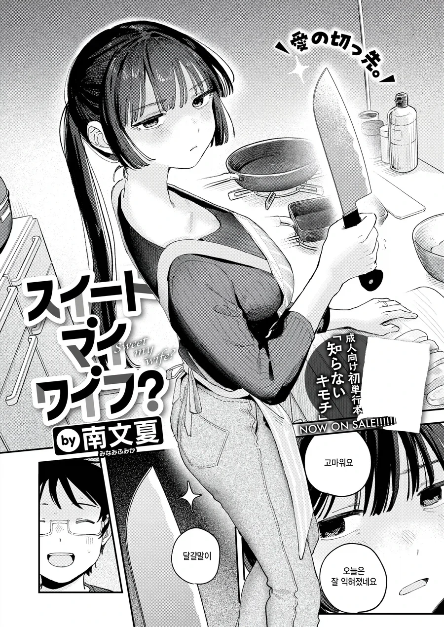 무뚝뚝한 표정의 7살 연하 아내. manwha_2.webp