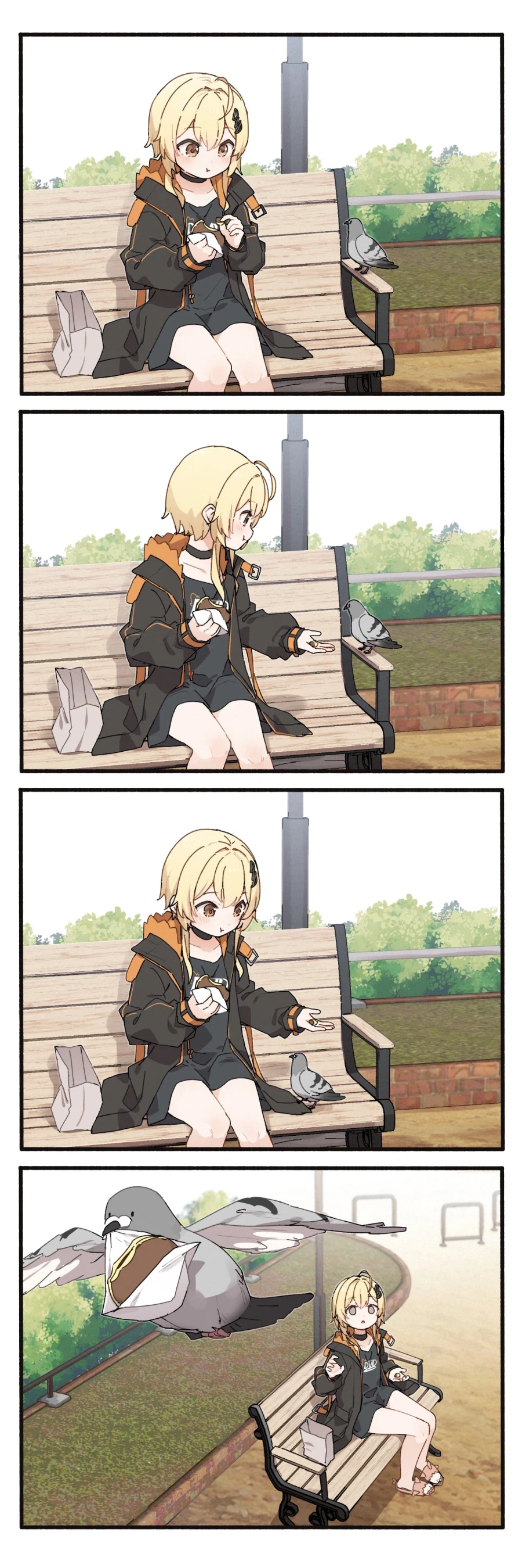 분유향 작가 - 비둘기에게 도라야키 뺏긴 소녀 .manwha_2.webp