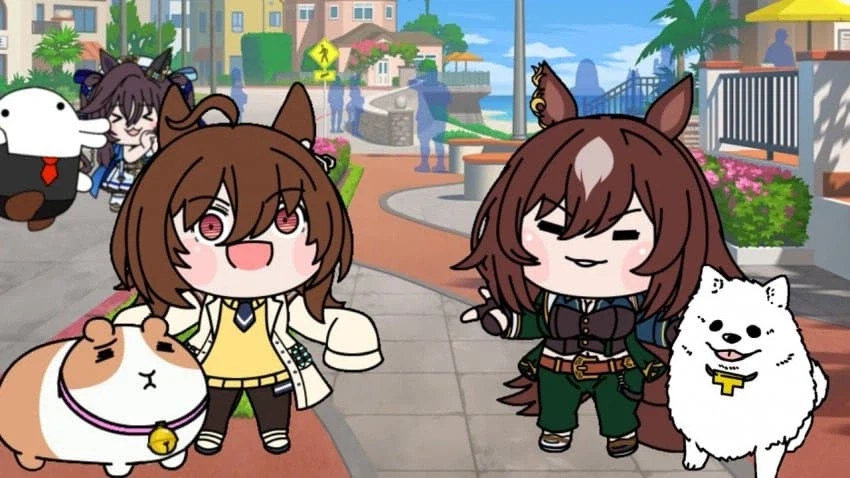 [말딸] 산책 나온 타키온과 삼촌_1.webp