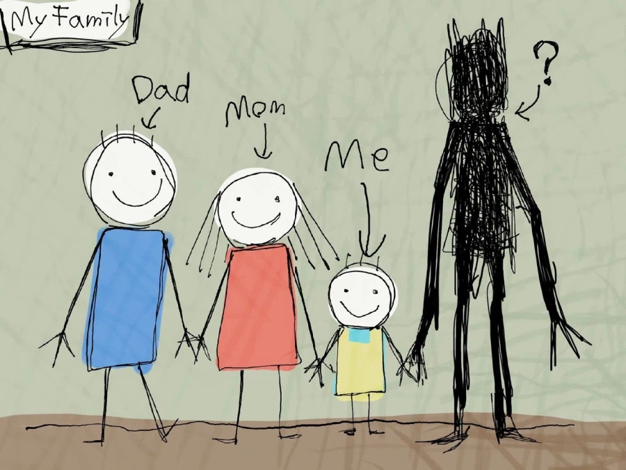 무서운 누군가를 포동포동 검정 스웨터 미스테리어스 누나로 만드는 만화_2.webp