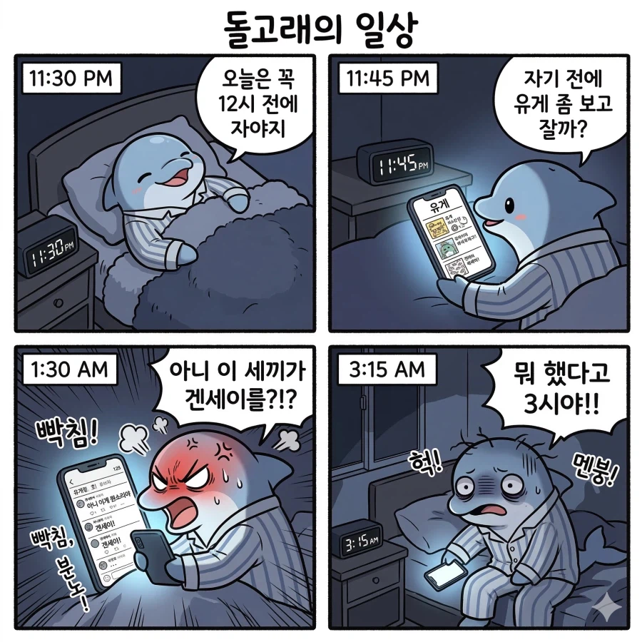 ai) 돌고래가 잠 자는 만화_1.webp