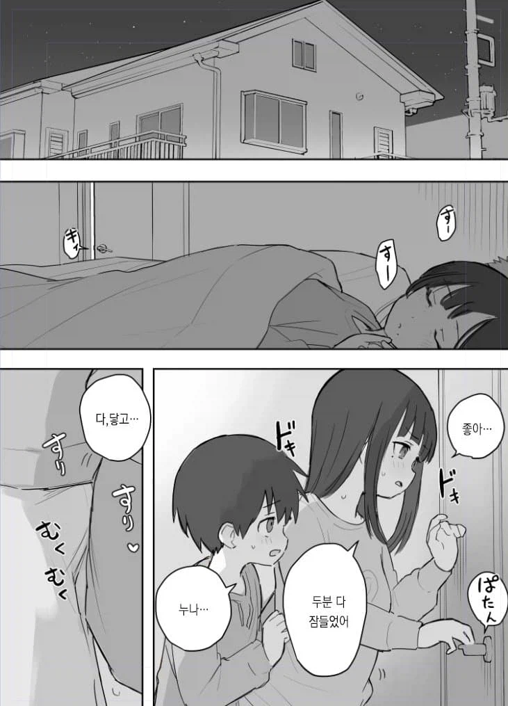 부모가 잠든걸 확인한 누나와 동생 manga_1.webp